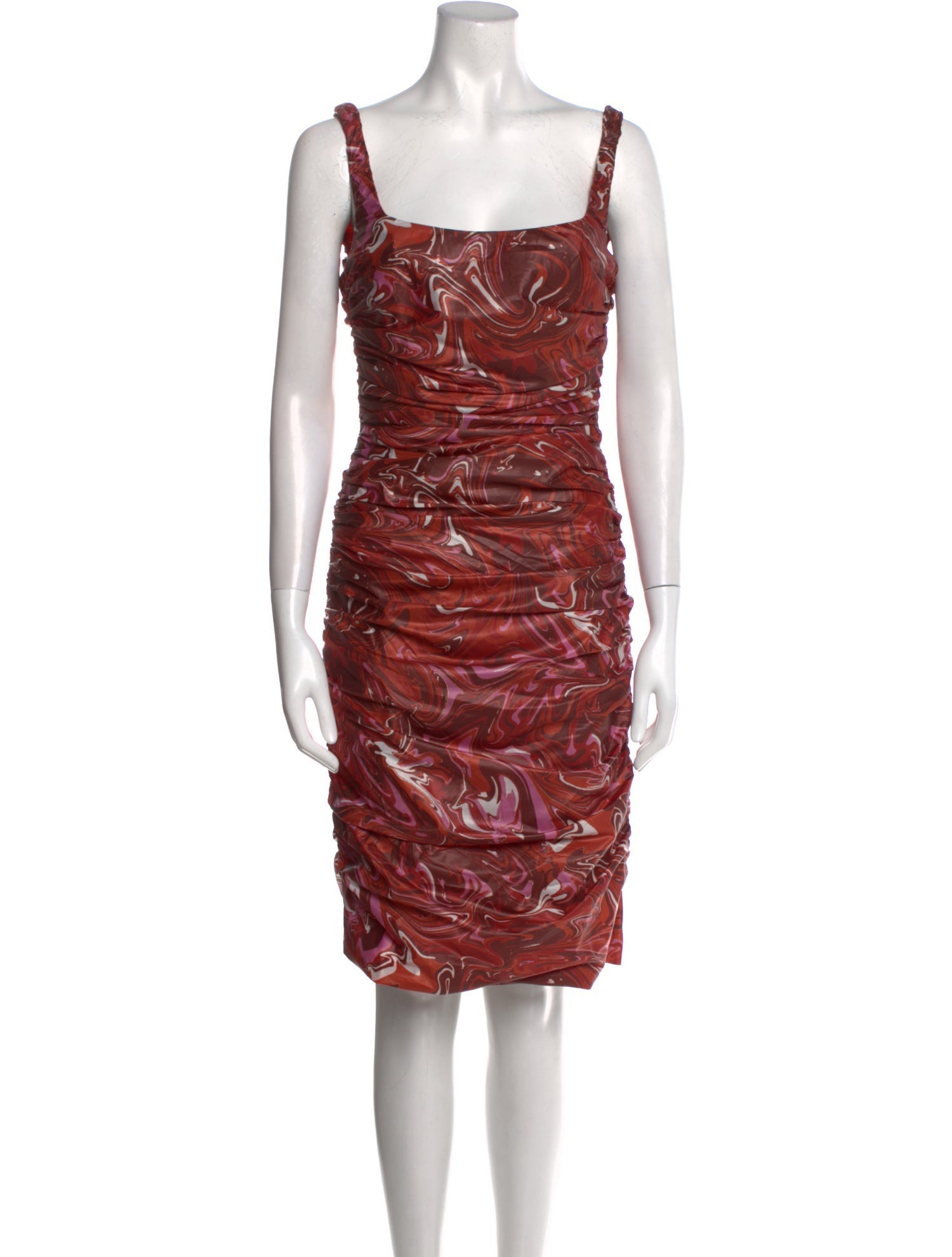 Maisie Wilen Printed Knee-Length Dress