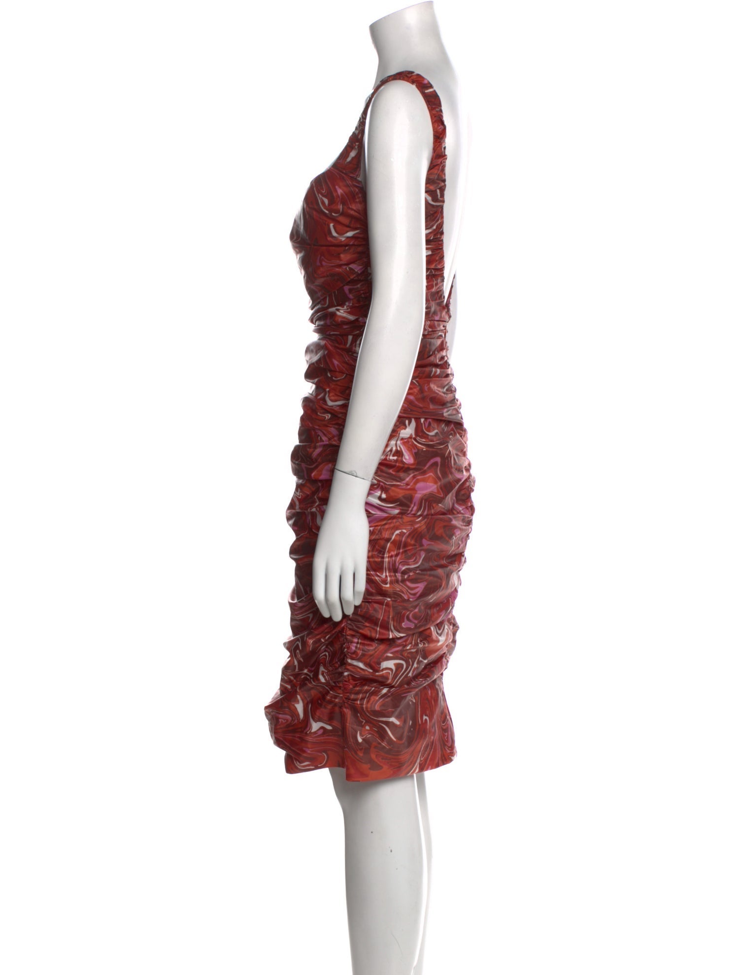 Maisie Wilen Printed Knee-Length Dress