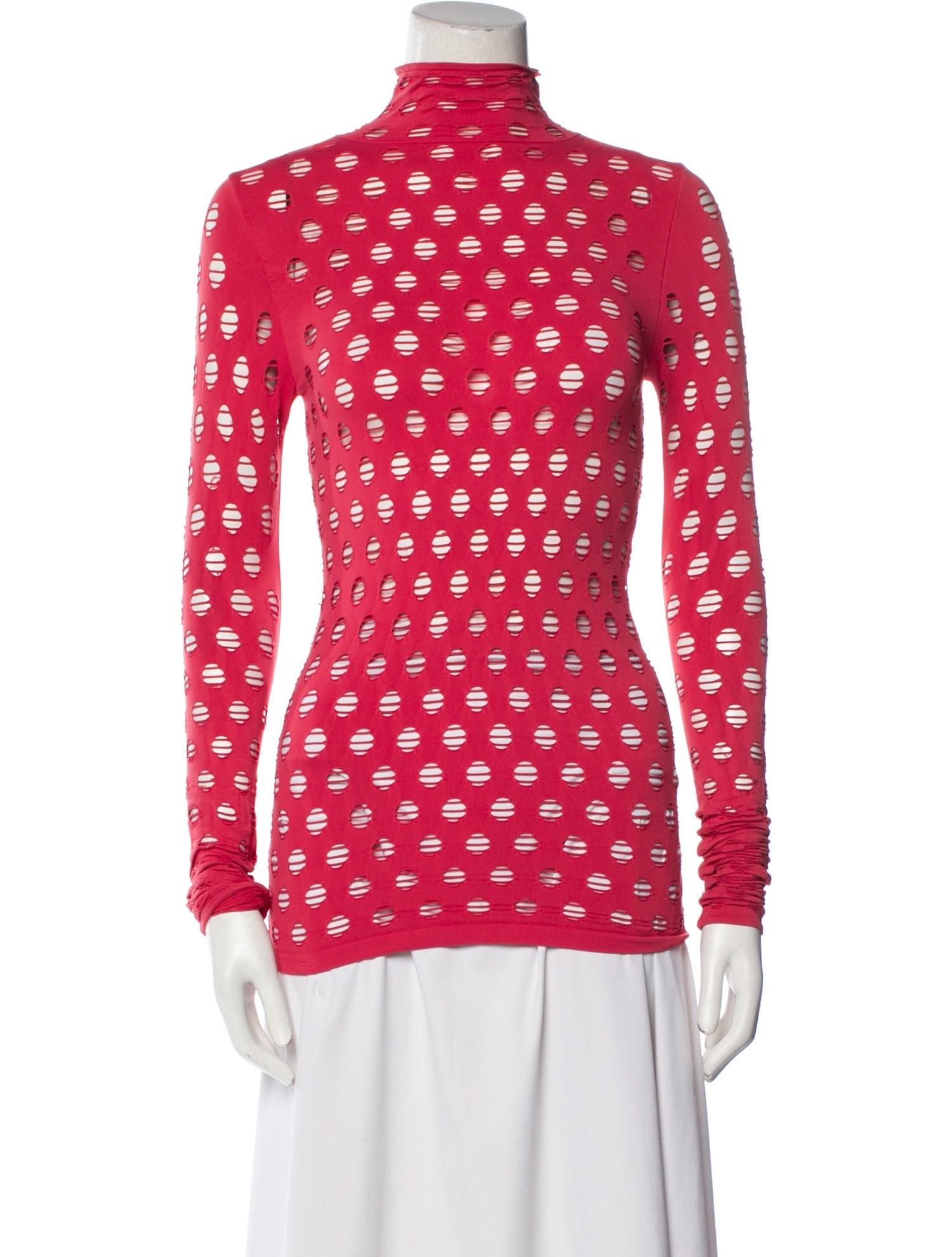 Maisie Wilen Nylon Turtleneck Top