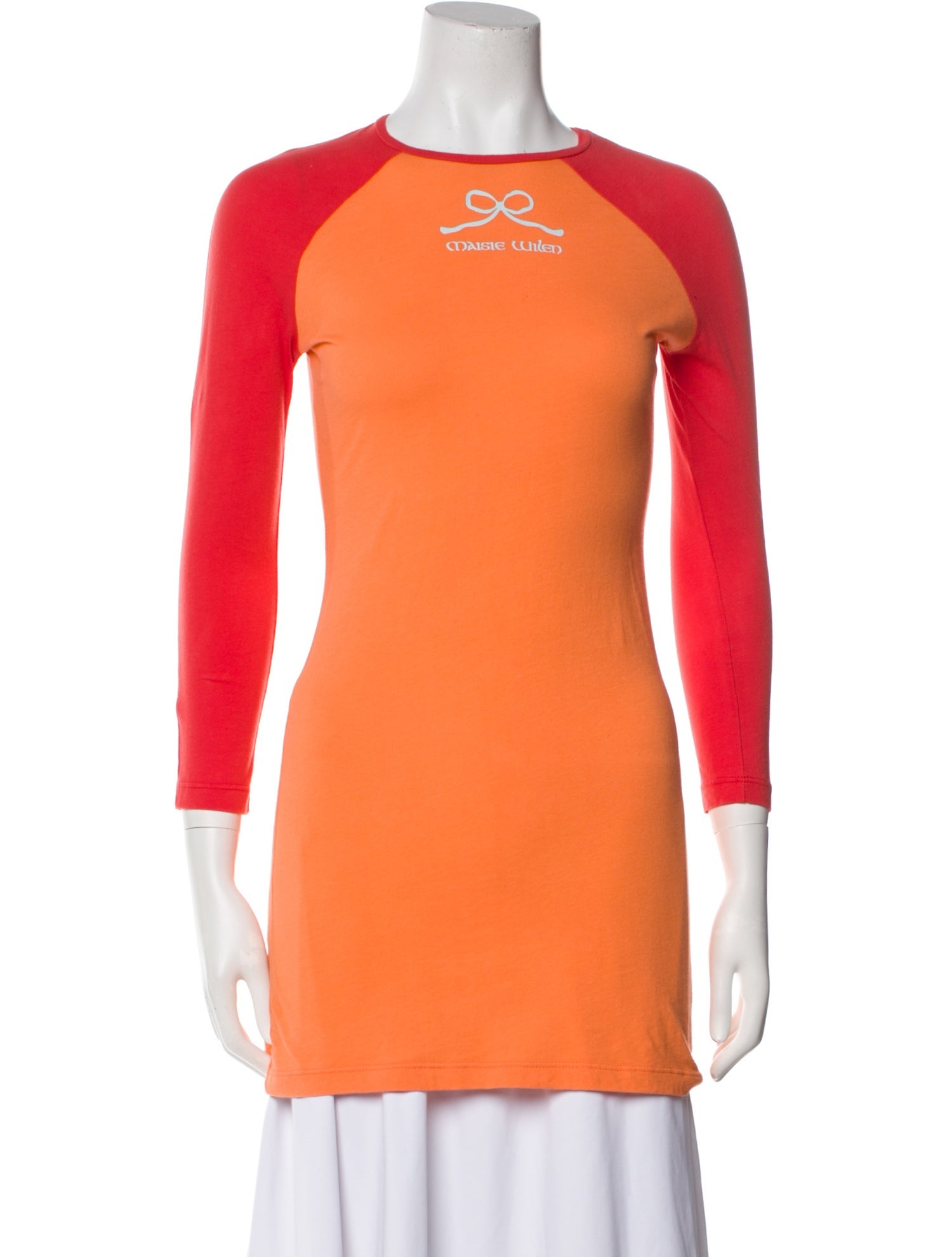 Maisie Wilen Colorblock Pattern Mini Dress