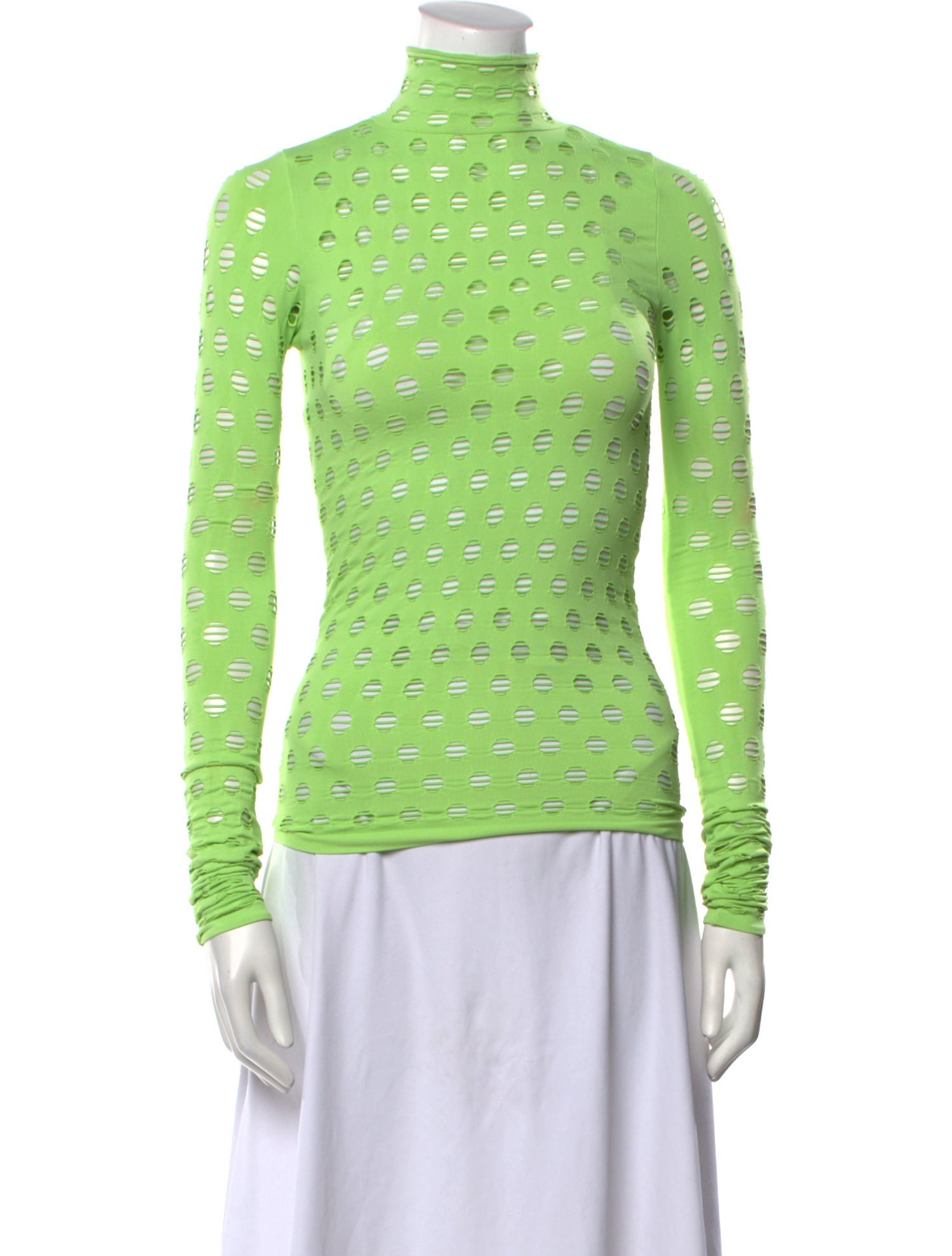 Maisie Wilen Nylon Turtleneck Sweatshirt