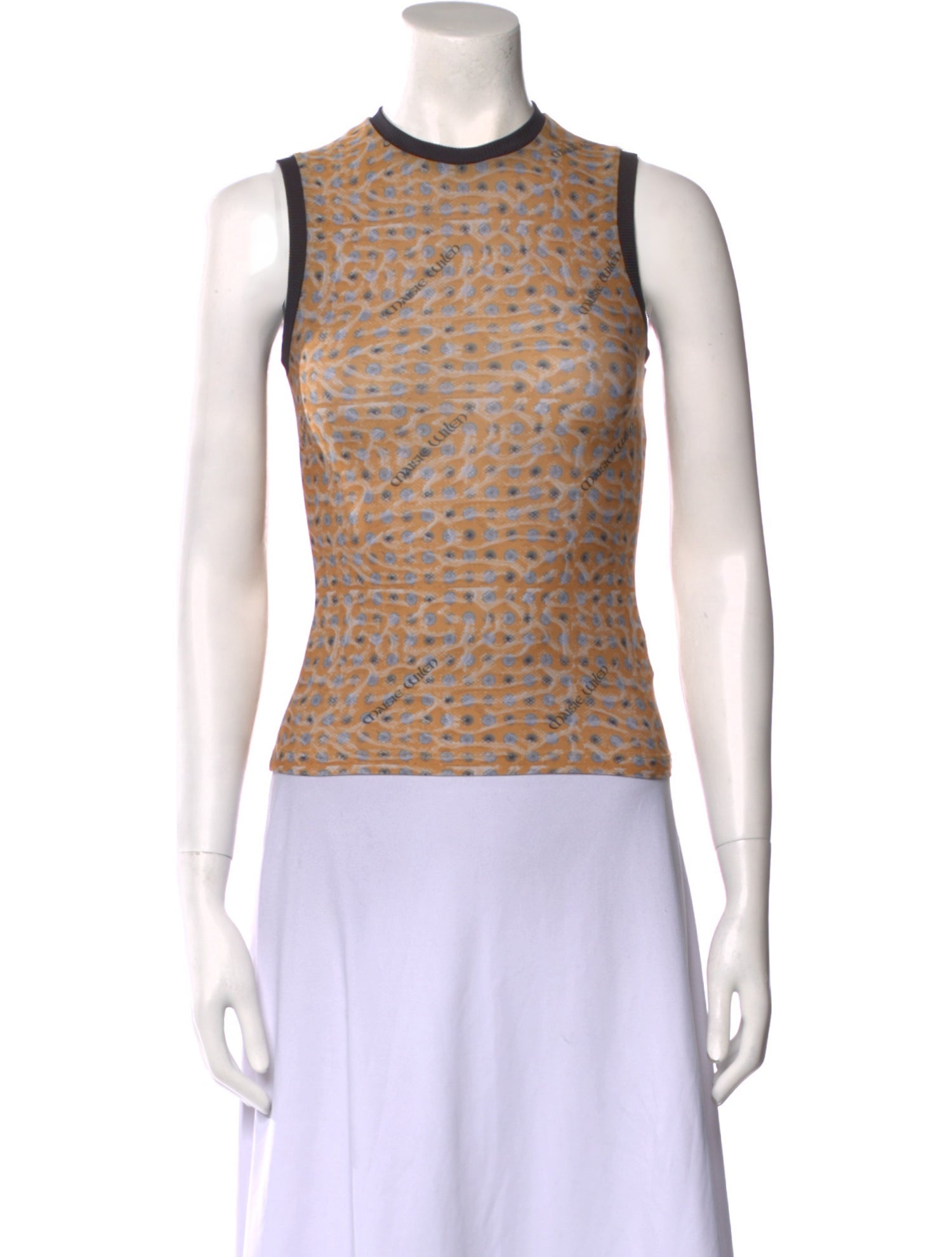 Maisie Wilen Animal Print Crew Neck Top