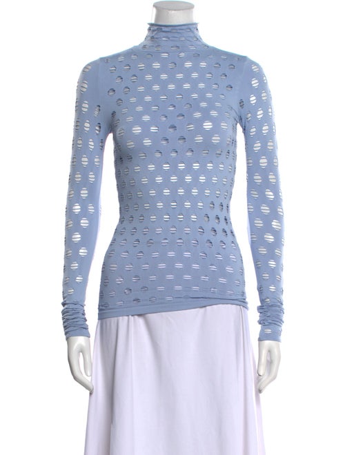 Maisie Wilen Nylon Polka Dot Print Top