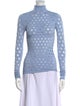 Maisie Wilen Nylon Polka Dot Print Top