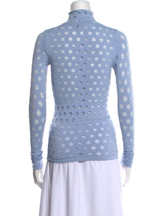 Maisie Wilen Nylon Polka Dot Print Top
