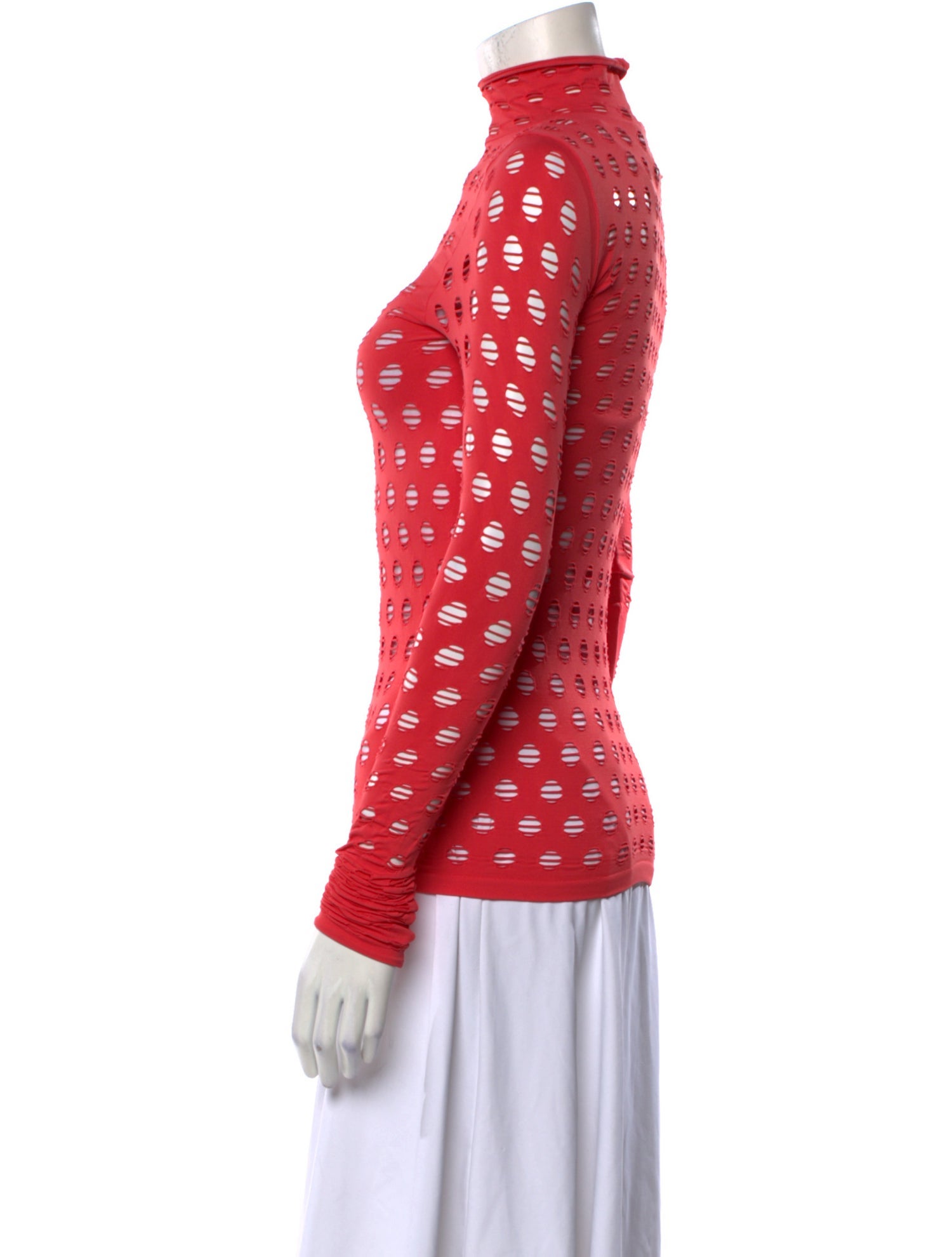 Maisie Wilen Nylon Turtleneck Sweatshirt