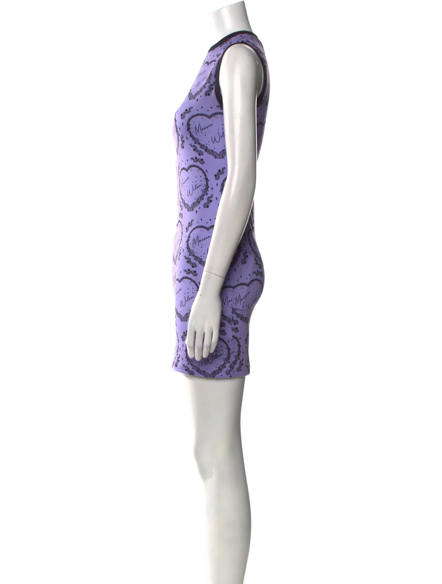 Maisie Wilen Lace Pattern Mini Dress