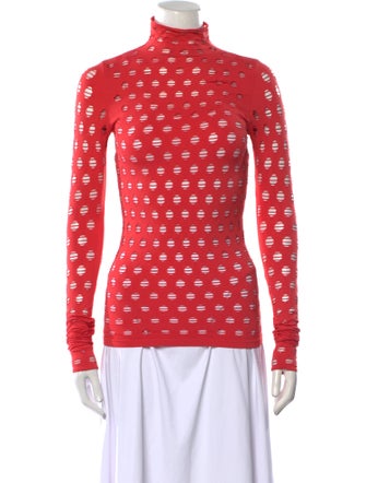 Maisie Wilen Nylon Polka Dot Print Sweatshirt