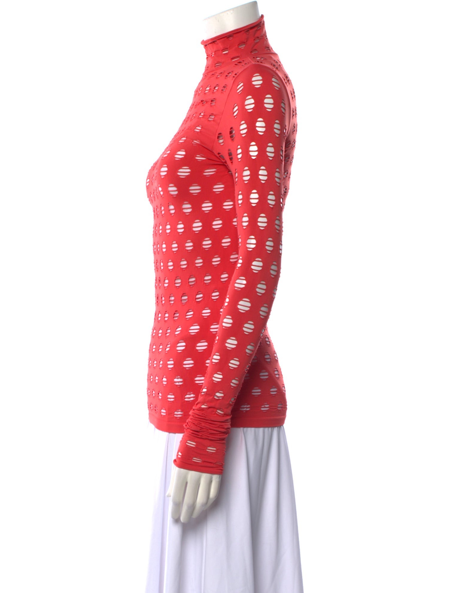 Maisie Wilen Nylon Polka Dot Print Sweatshirt