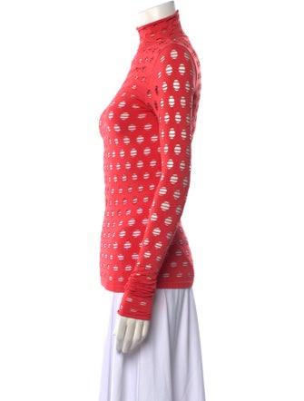 Maisie Wilen Nylon Polka Dot Print Sweatshirt