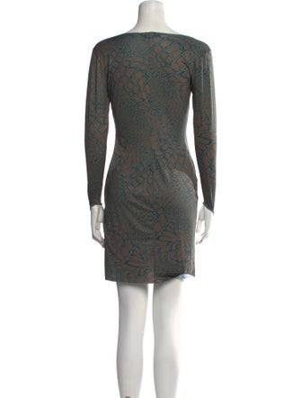 Maisie Wilen Animal Print Mini Dress