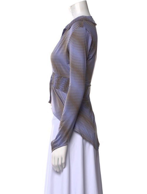 Maisie Wilen Printed V-Neck Crop Top