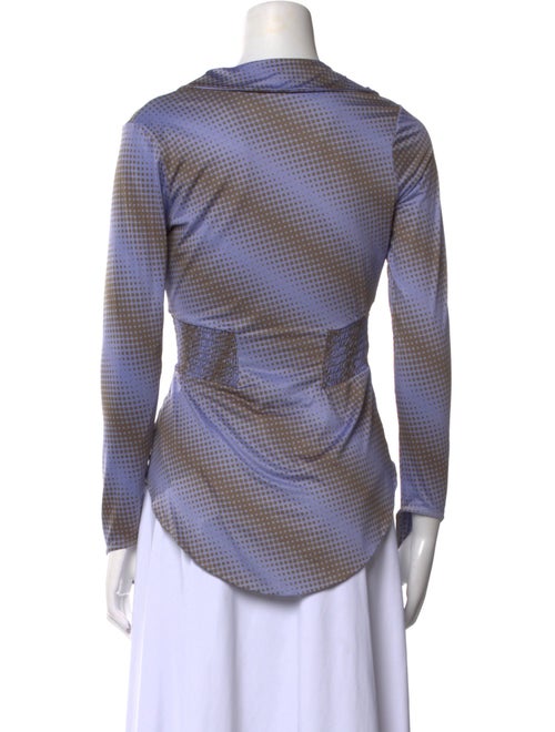 Maisie Wilen Printed V-Neck Crop Top