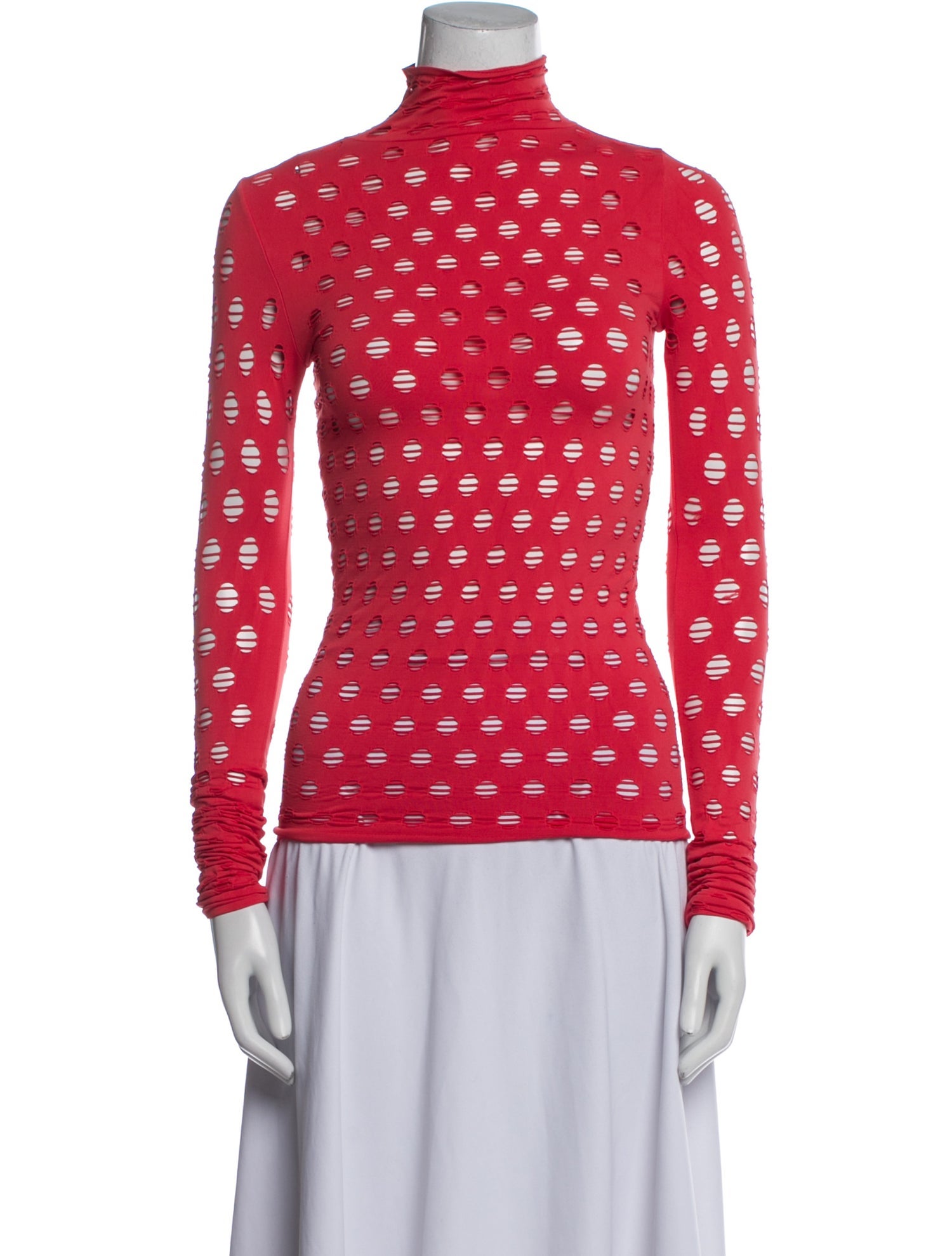 Maisie Wilen Nylon Turtleneck Top