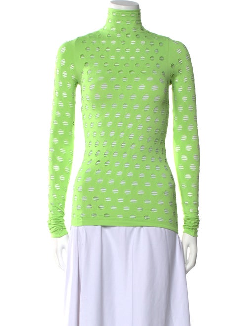 Maisie Wilen Nylon Turtleneck Top