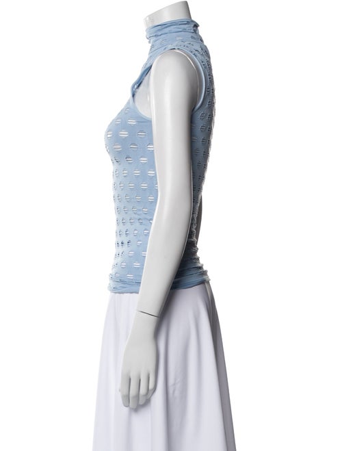 Maisie Wilen Printed Mock Neck Top