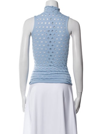 Maisie Wilen Printed Mock Neck Top