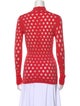 Maisie Wilen Polka Dot Print Turtleneck Top