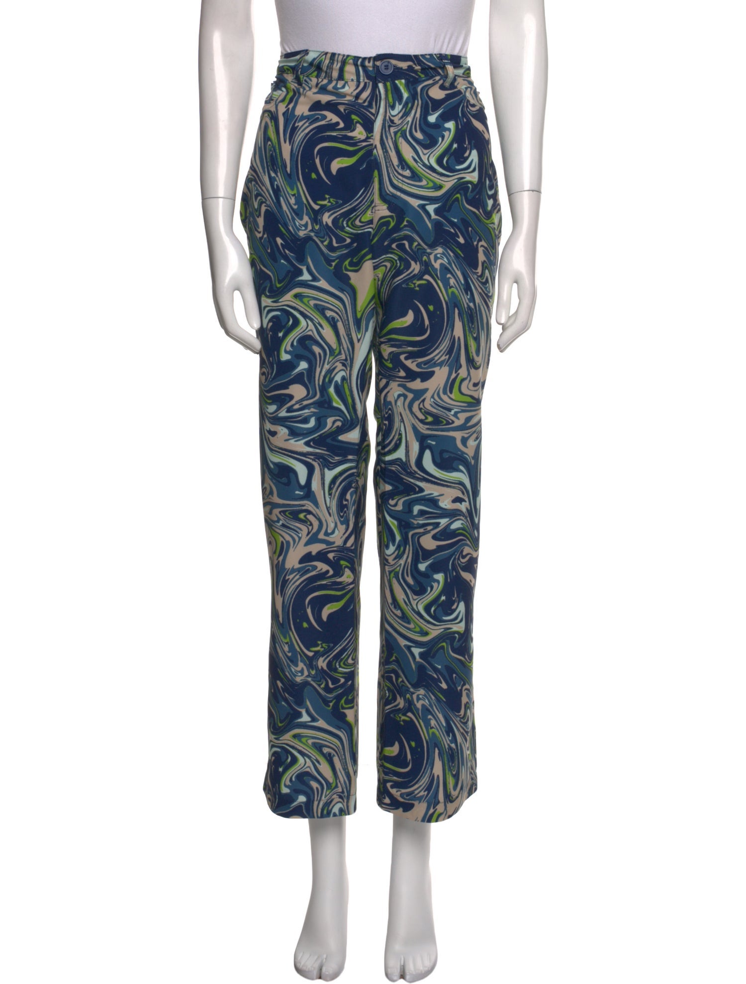 Maisie Wilen Silk Straight Leg Pants