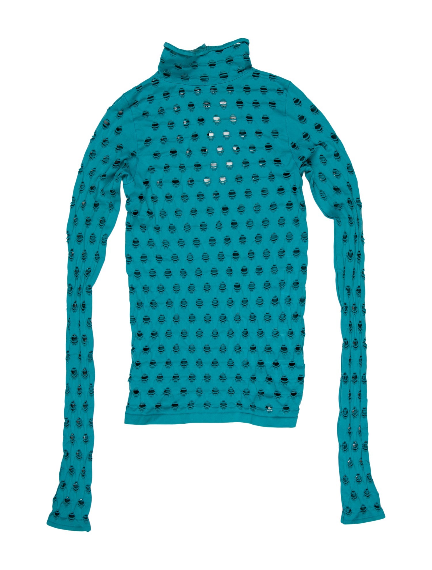 Maisie Wilen Nylon Polka Dot Print Sweater