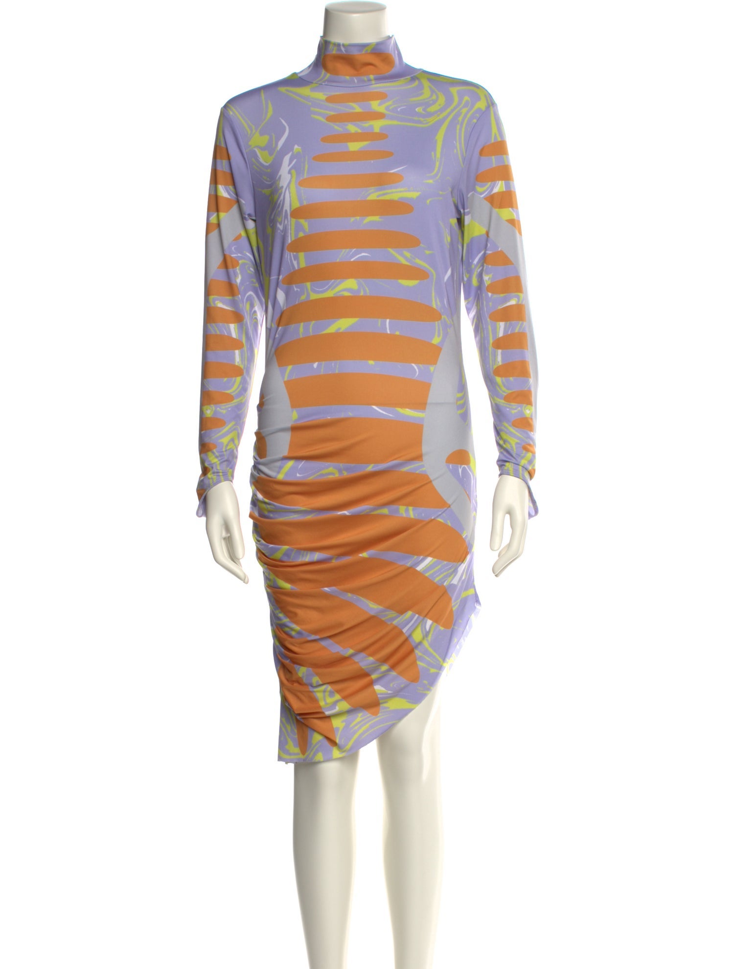 Maisie Wilen Striped Knee-Length Dress