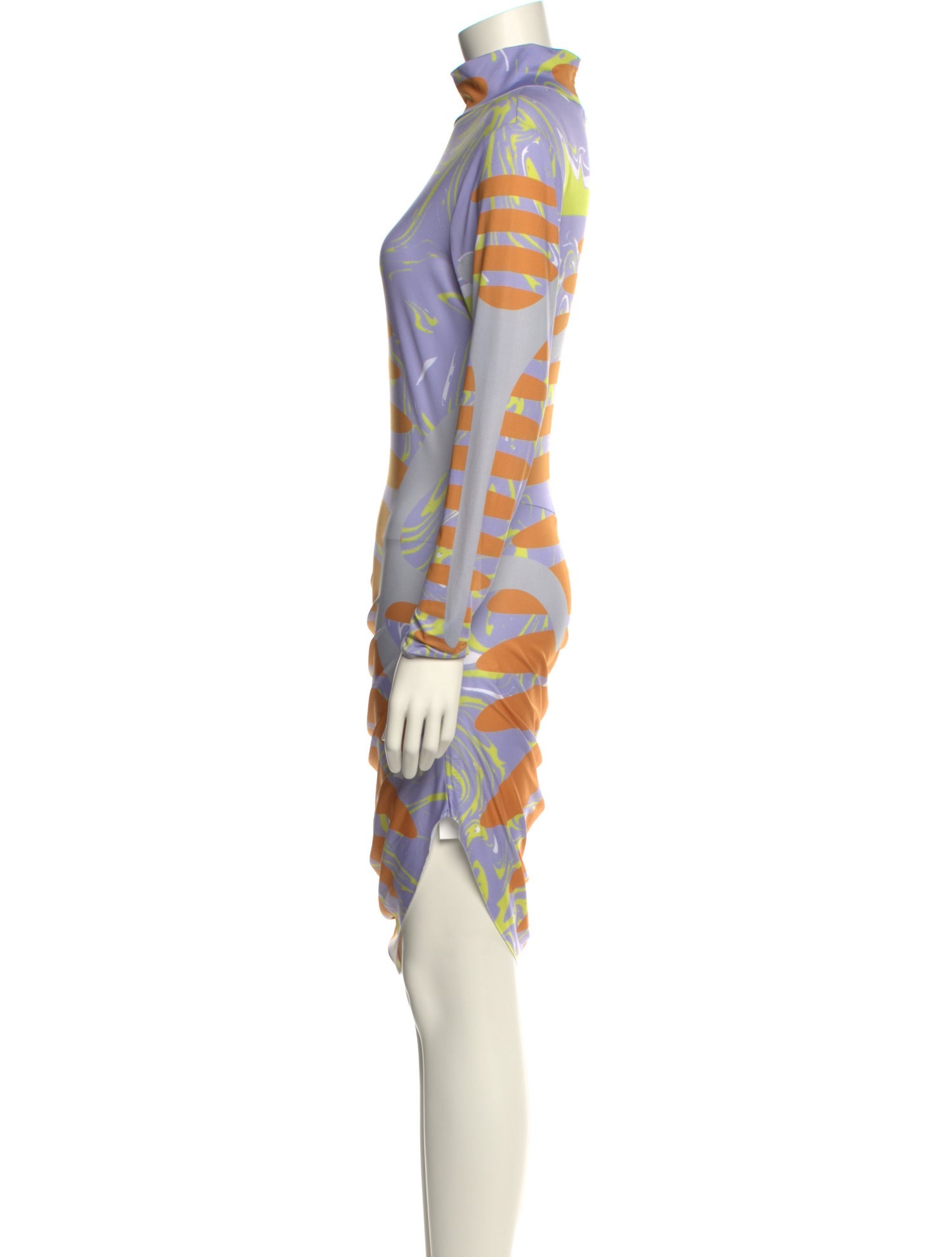 Maisie Wilen Striped Knee-Length Dress