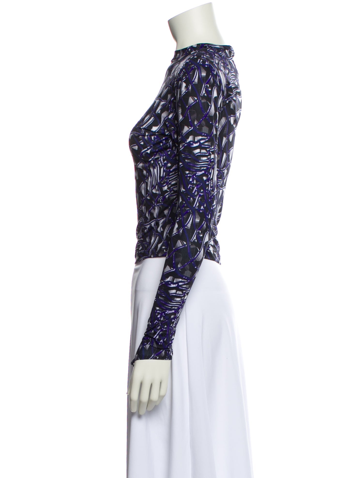 Maisie Wilen Lace Pattern Bateau Neckline Crop Top w/ Tags