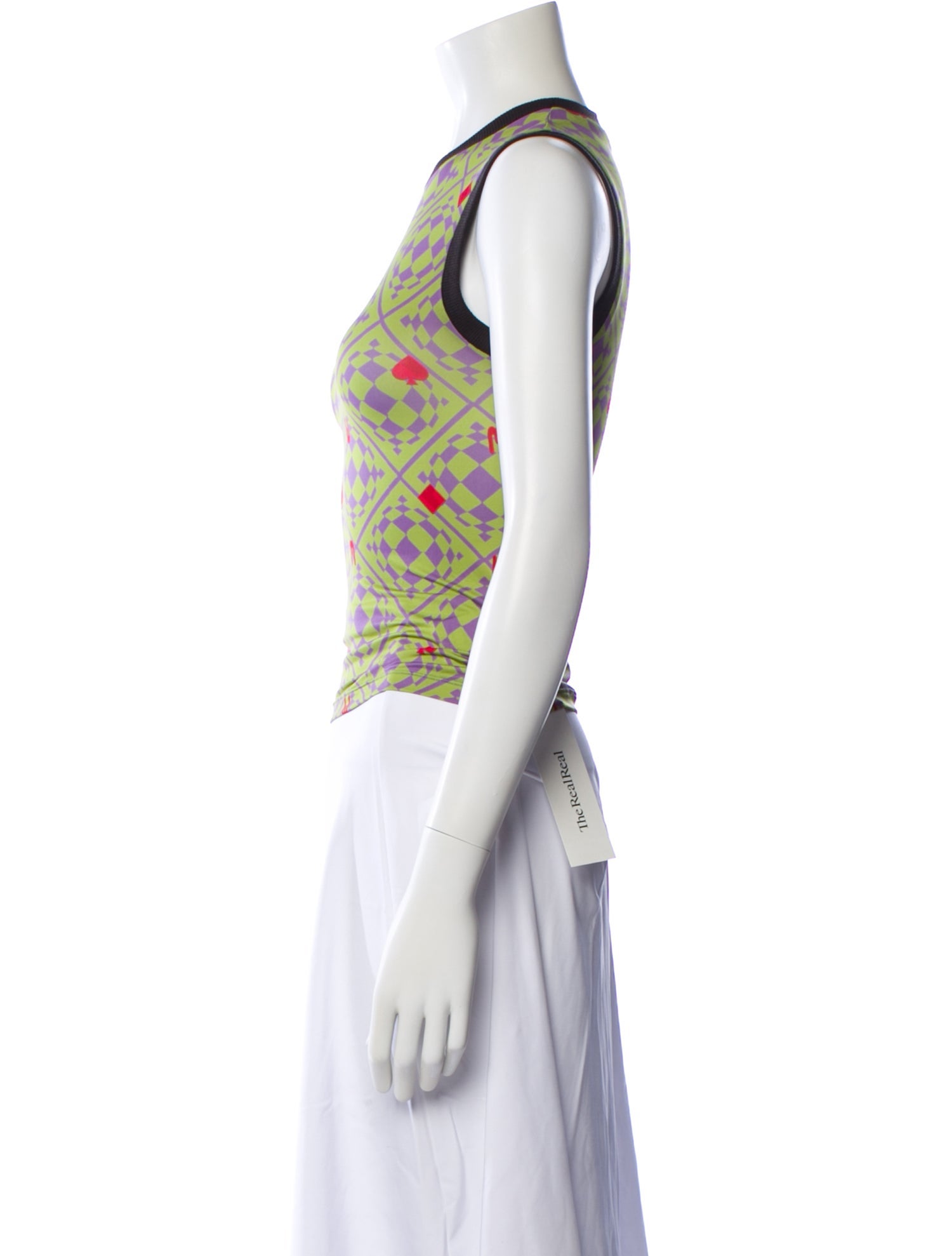 Maisie Wilen Patterned Crew Neck Top