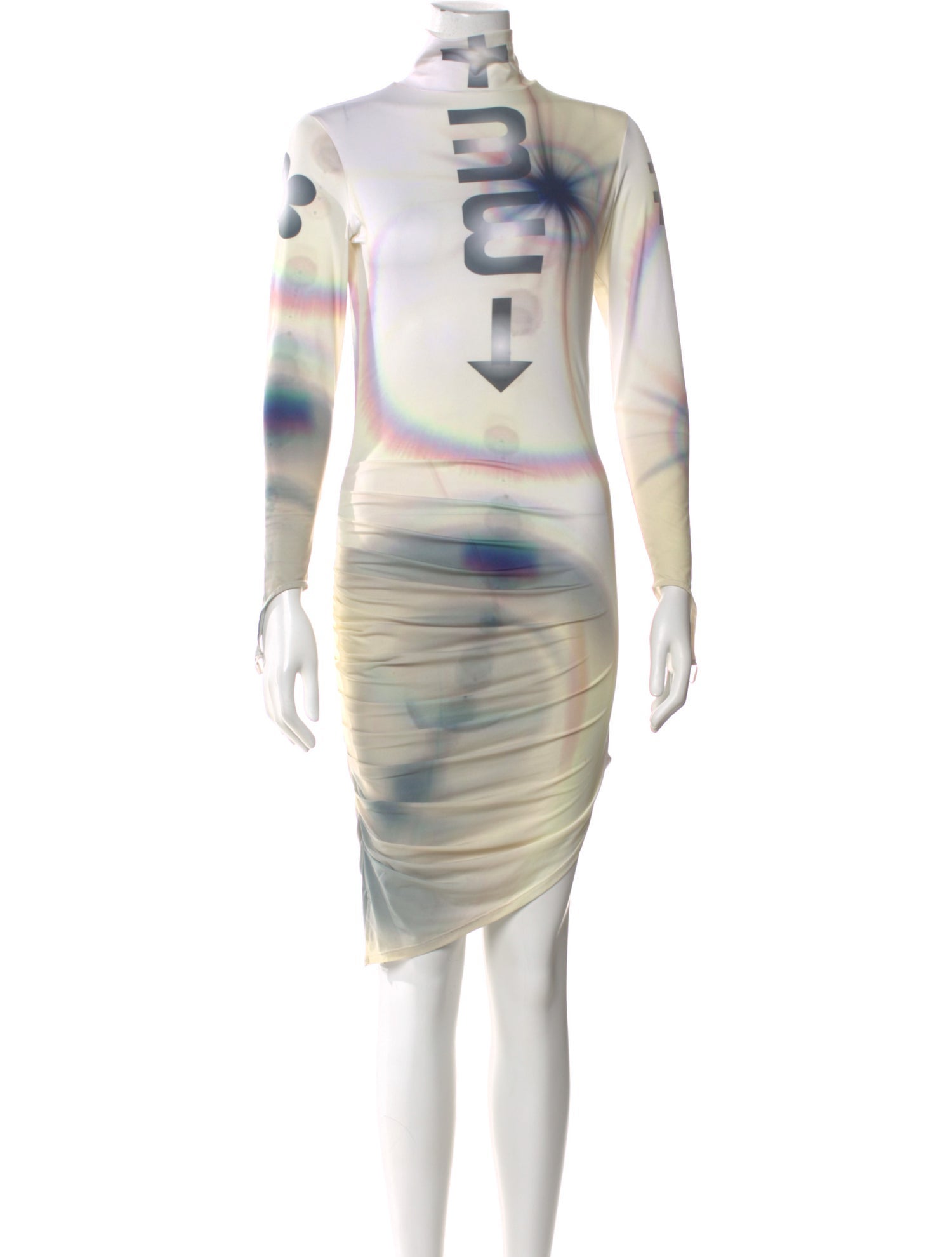 Maisie Wilen Printed Knee-Length Dress