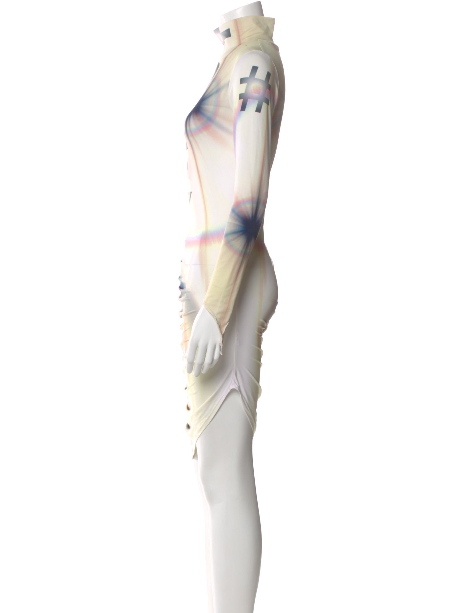 Maisie Wilen Printed Knee-Length Dress