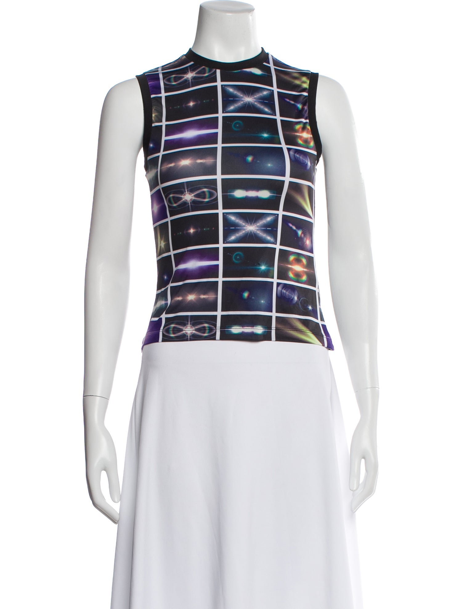 Maisie Wilen Graphic Print Crew Neck Top