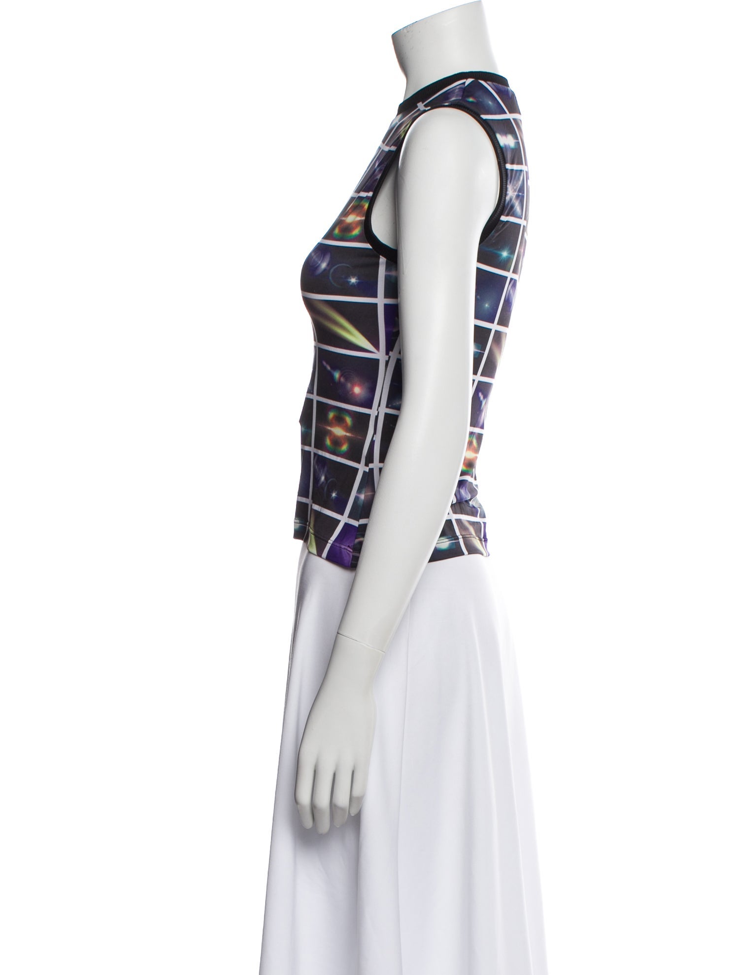 Maisie Wilen Graphic Print Crew Neck Top