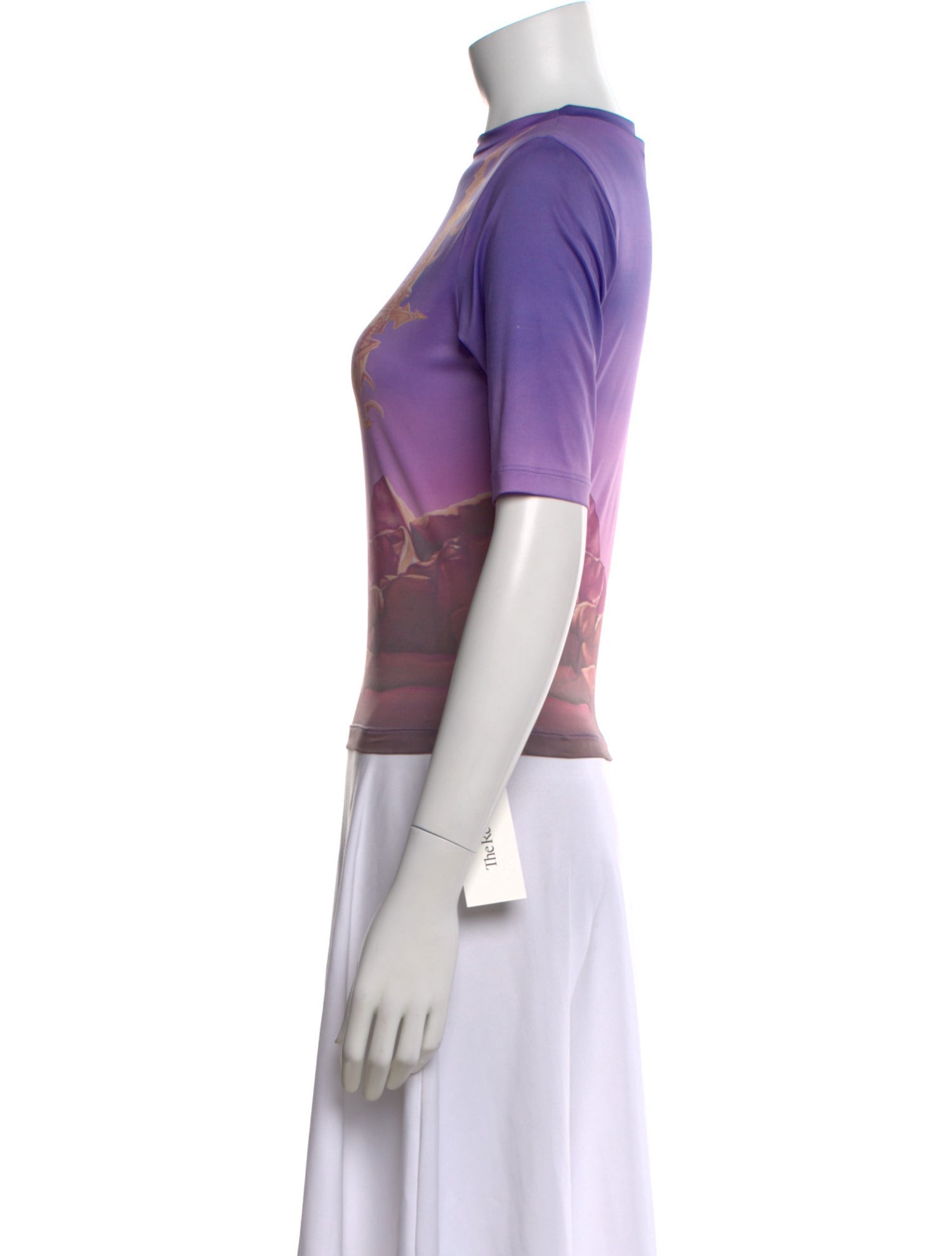 Maisie Wilen Graphic Print Crew Neck Top