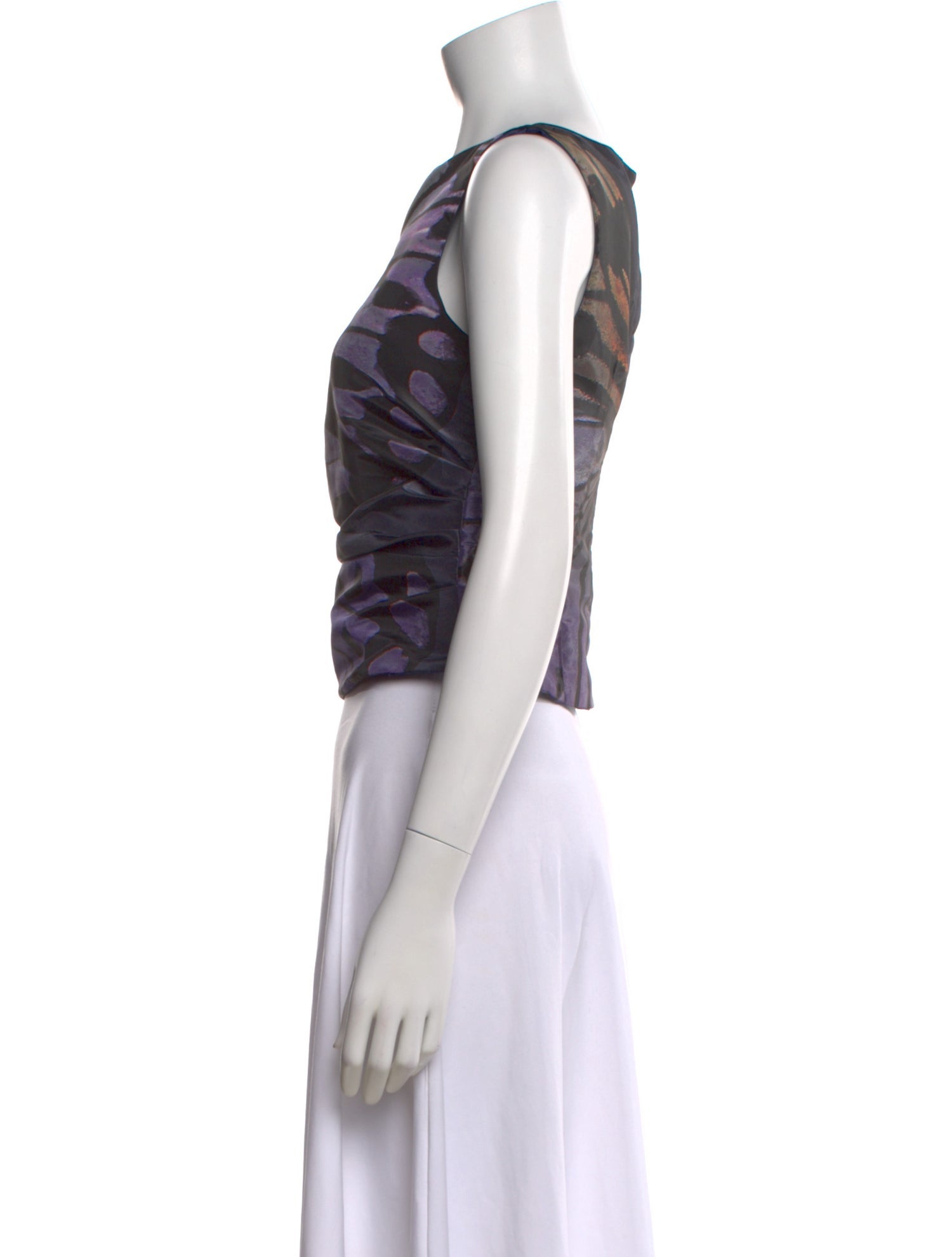 Maisie Wilen Printed Crew Neck Top