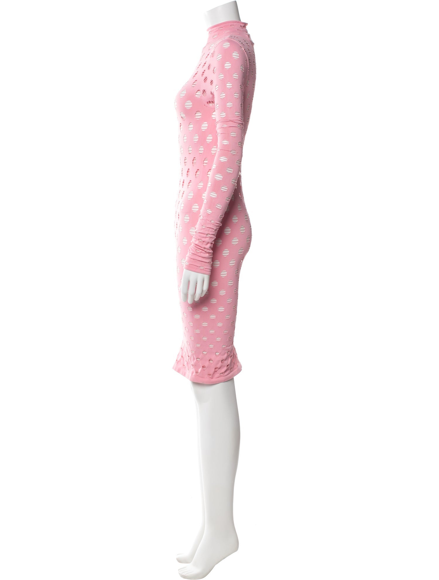 Maisie Wilen Polka Dot Print Knee-Length Dress