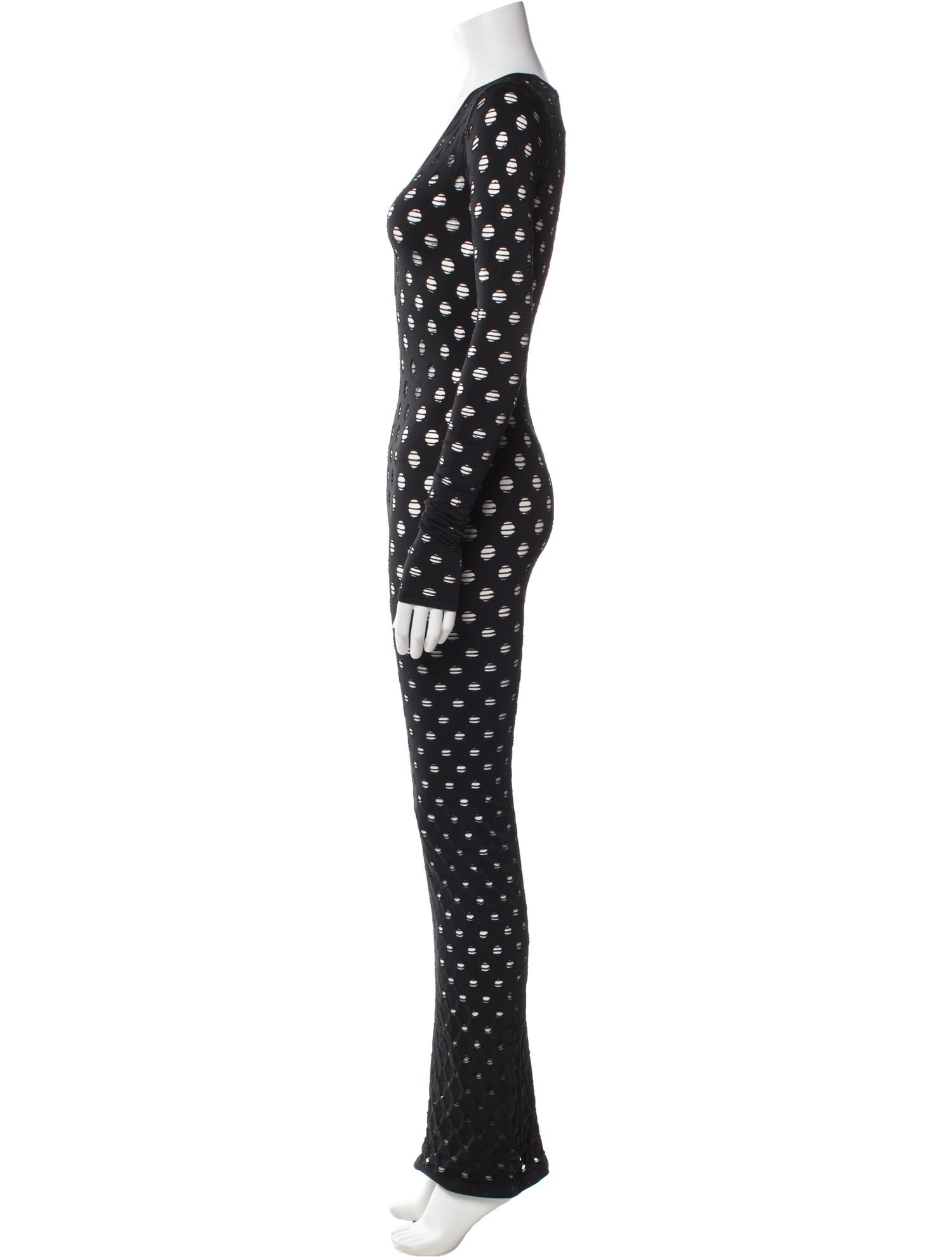 Maisie Wilen Polka Dot Print Long Dress