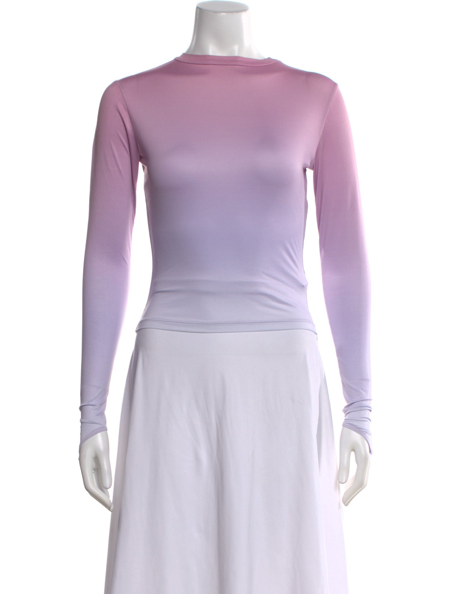 Maisie Wilen Printed Mock Neck Top