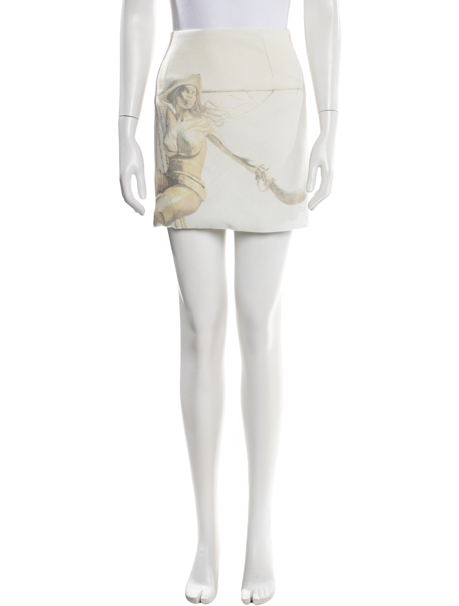 Maisie Wilen Graphic Print Mini Skirt