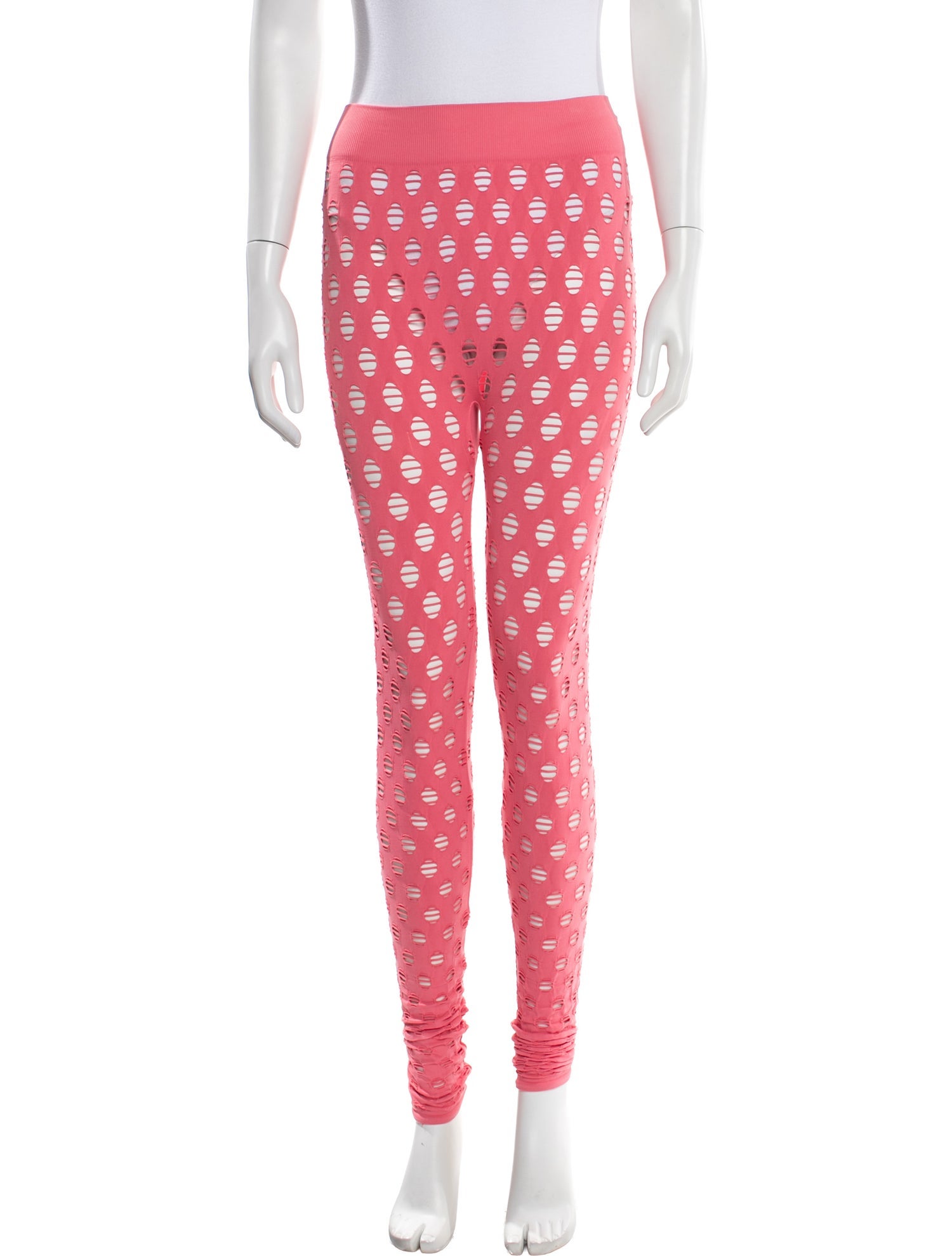 Maisie Wilen Polka Dot Print Cutout Accent Sweatpants