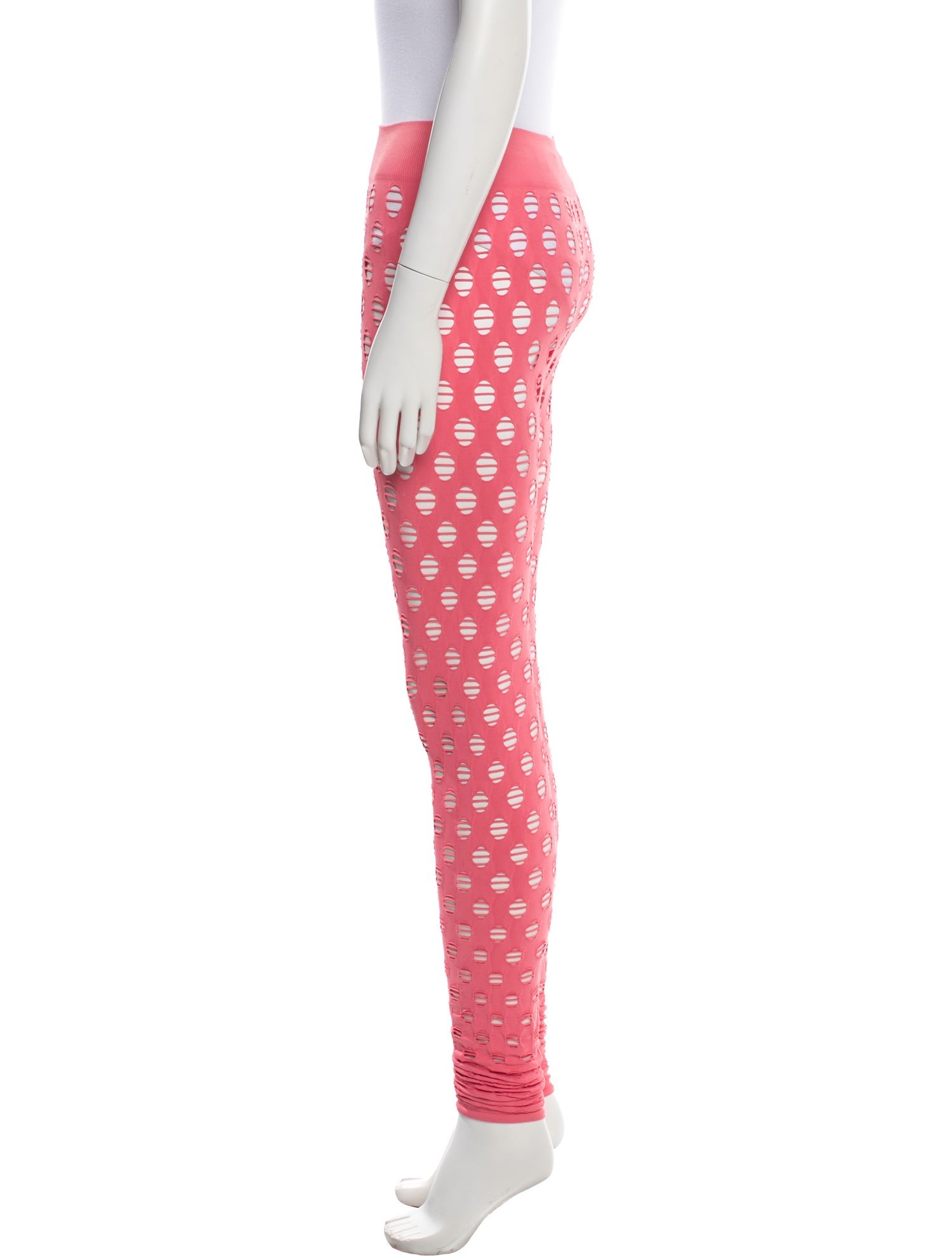Maisie Wilen Polka Dot Print Cutout Accent Sweatpants