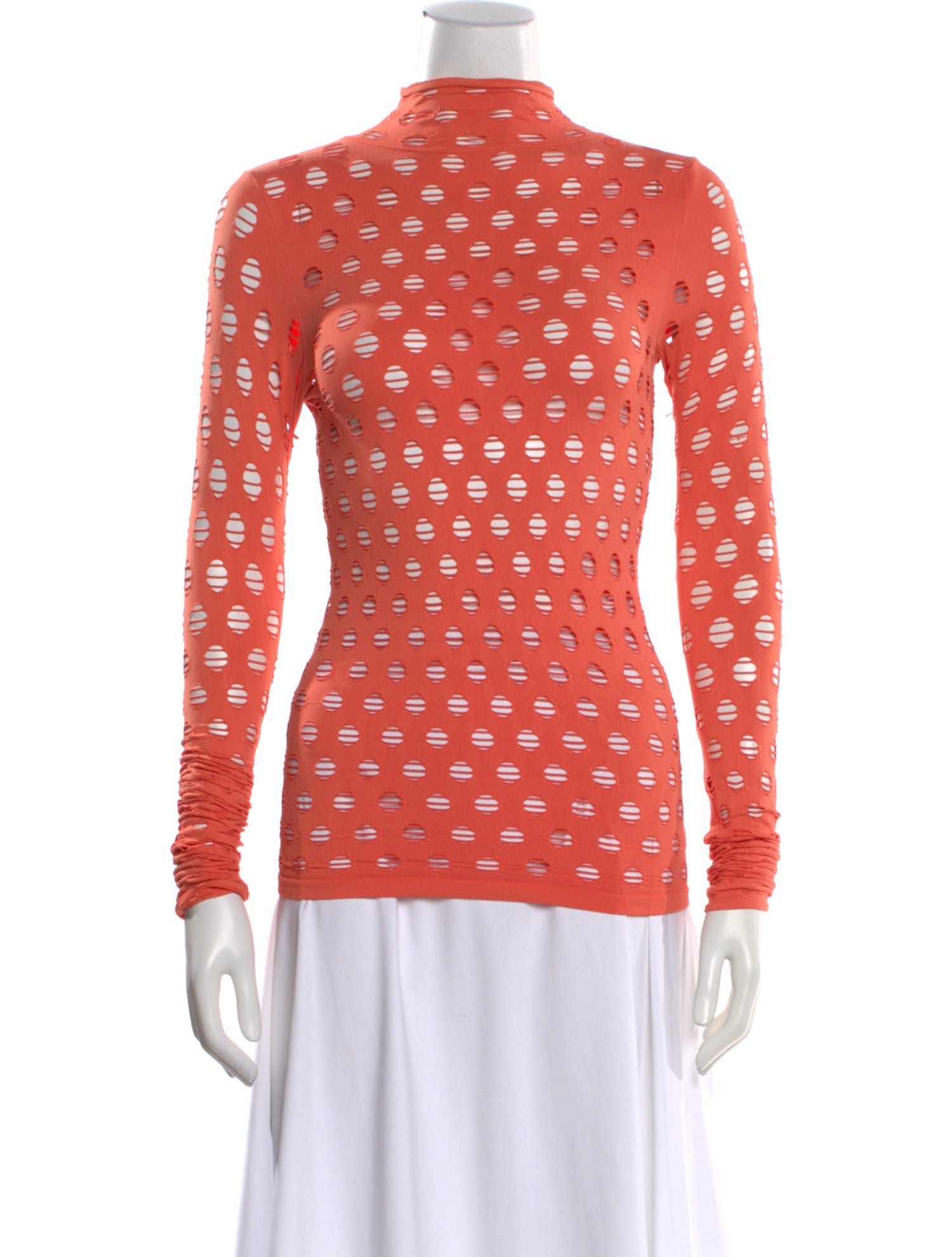 Maisie Wilen Printed Mock Neck Top