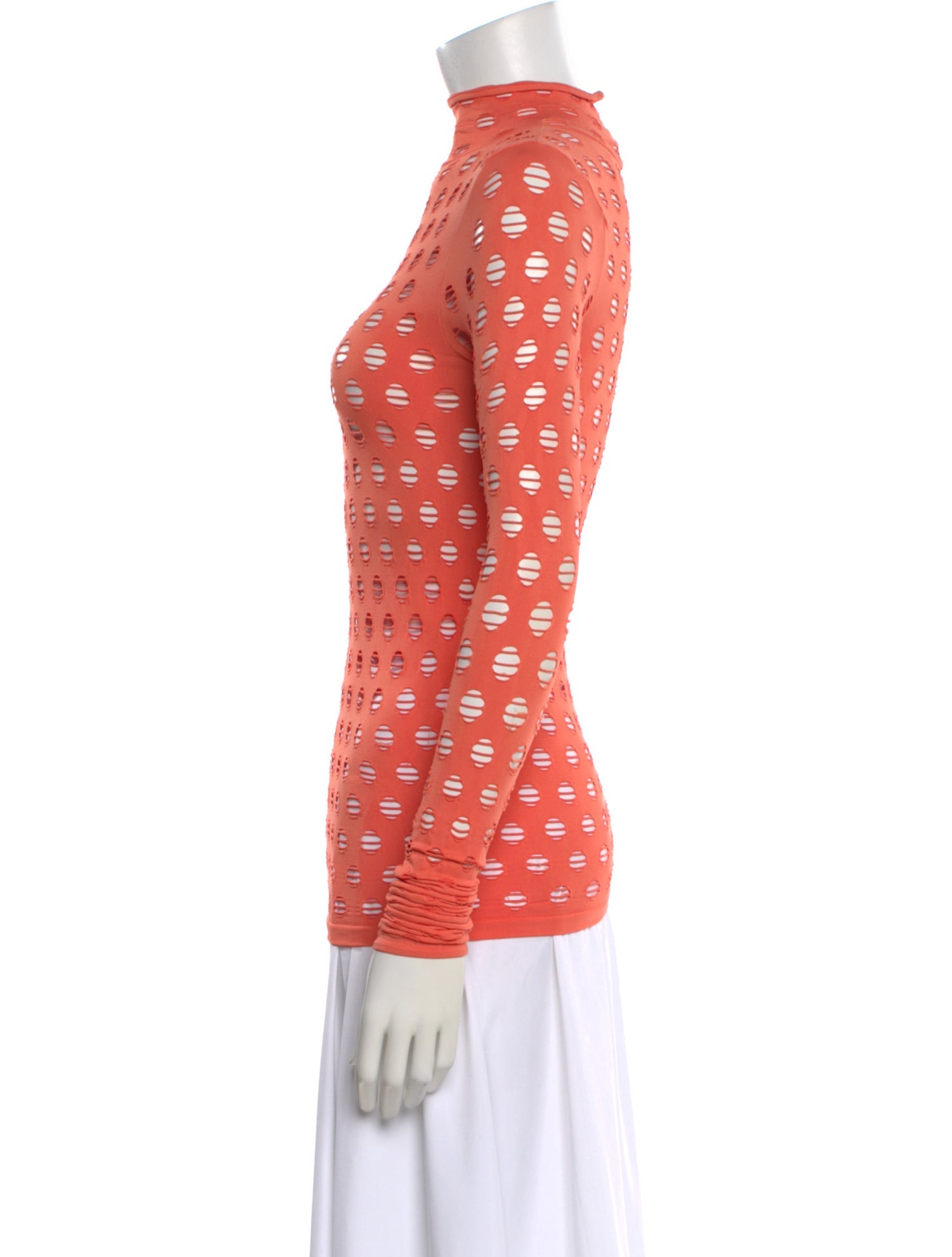 Maisie Wilen Printed Mock Neck Top