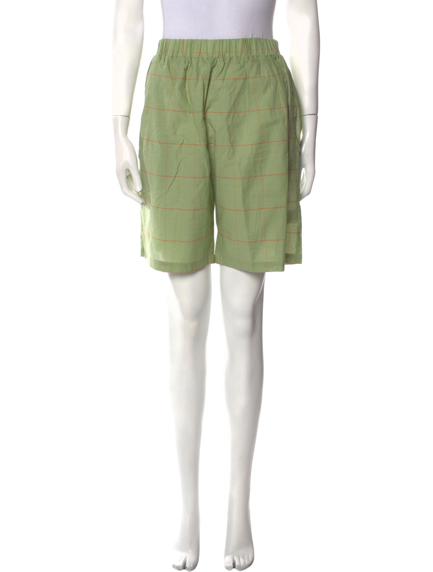 Matin Plaid Print Mini Shorts w/ Tags