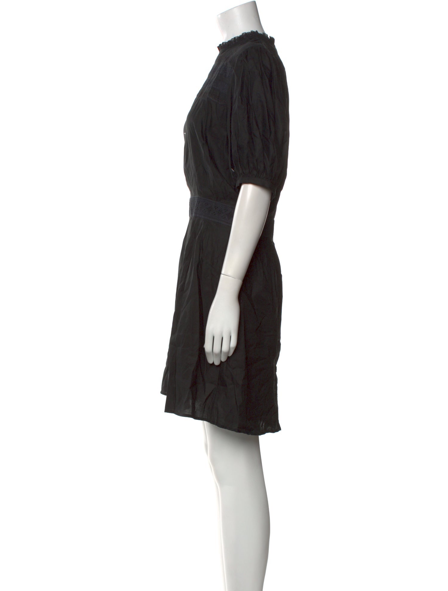 Matin Mock Neck Knee-Length Dress