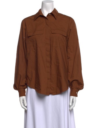 Matin Long Sleeve Button-Up Top