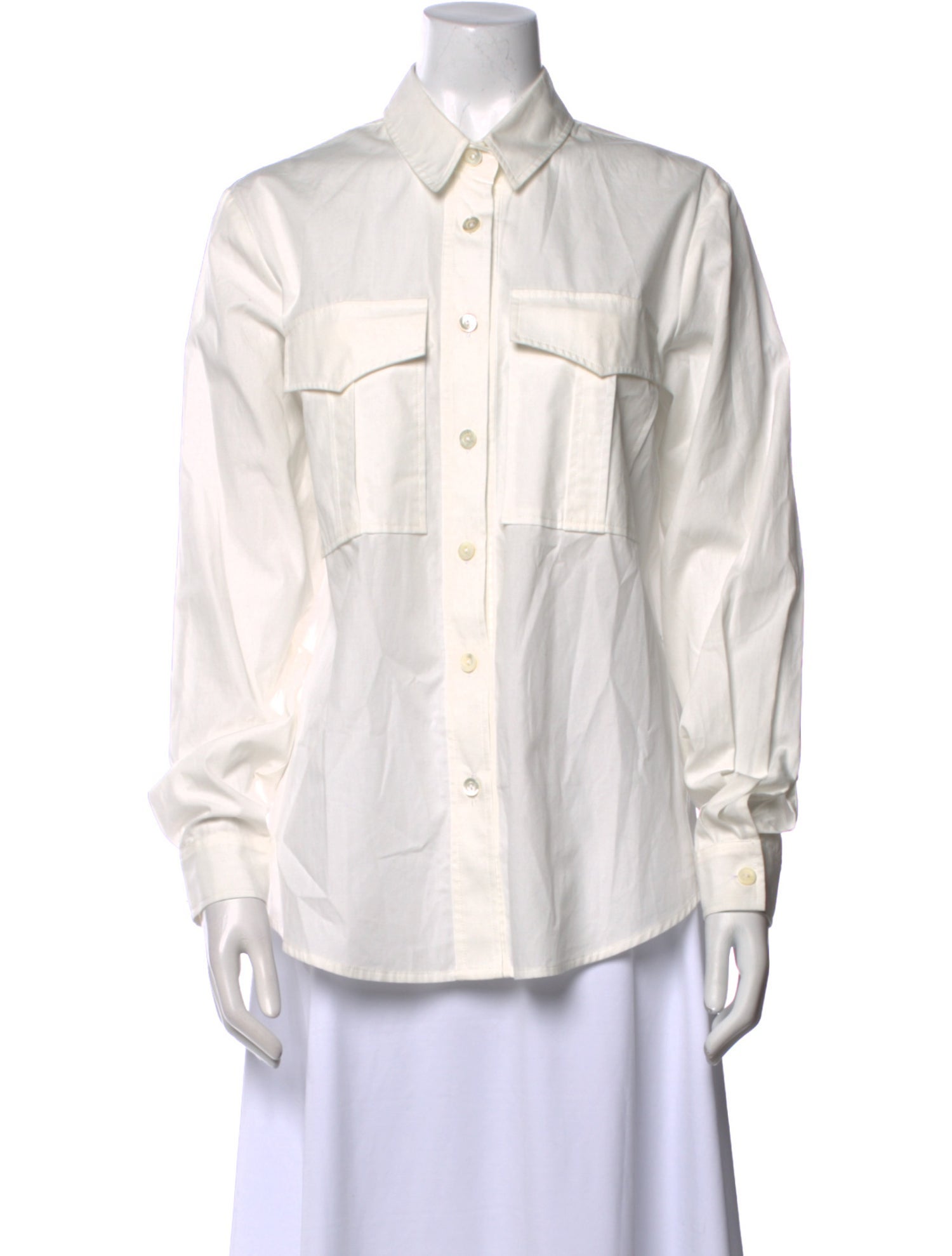 Matin Long Sleeve Button-Up Top