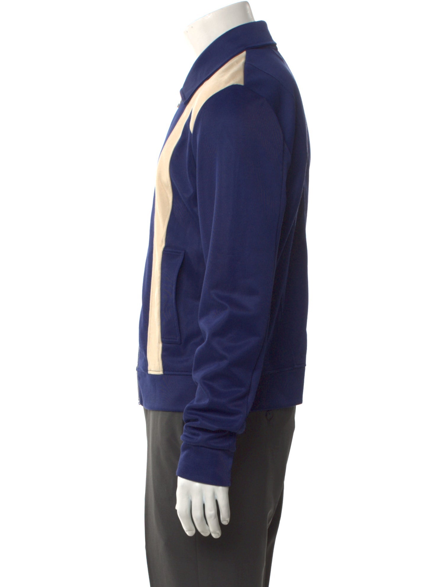 Martin Asbjørn Colorblock Pattern Collar Sweatshirt