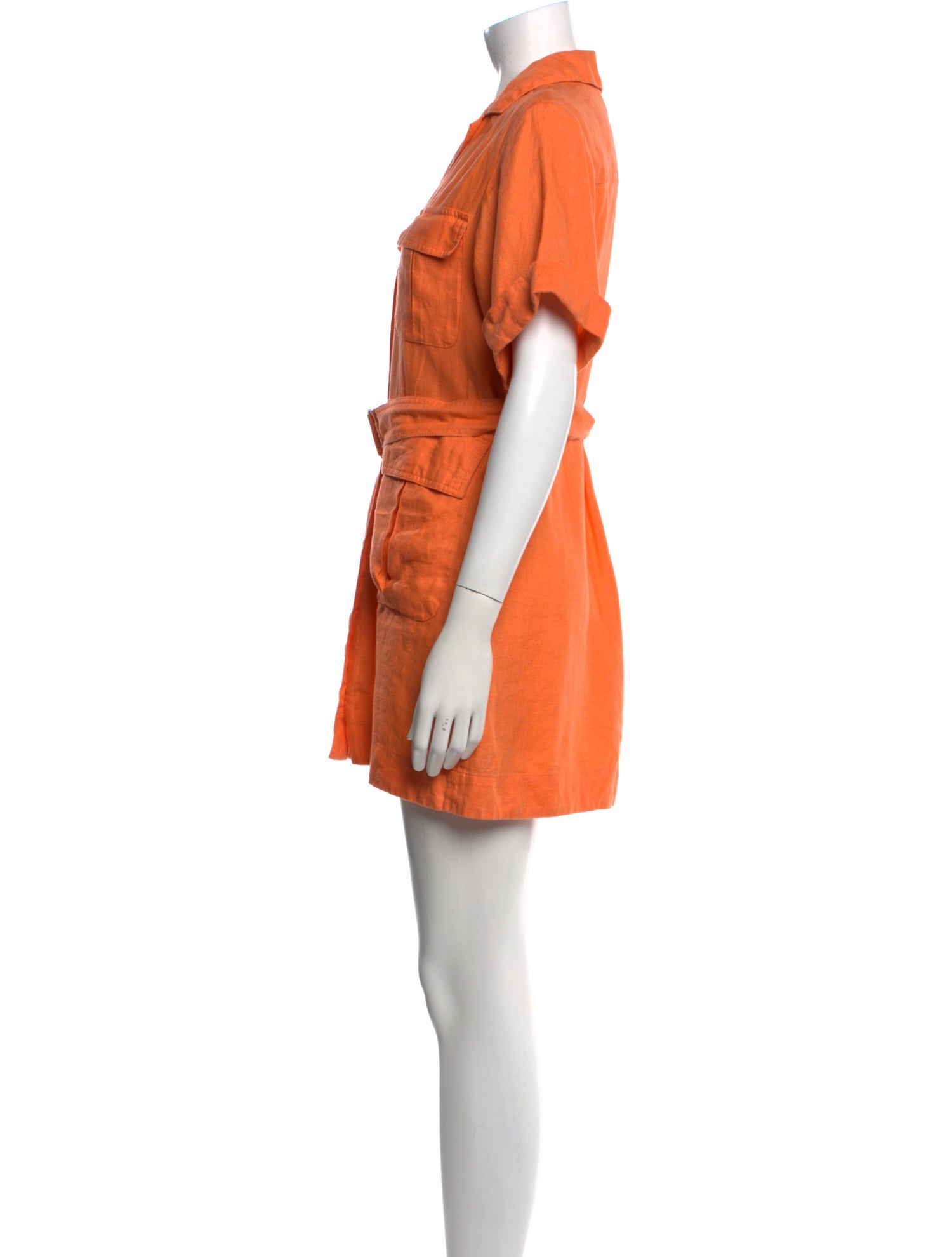 Matthew Bruch Linen Mini Dress