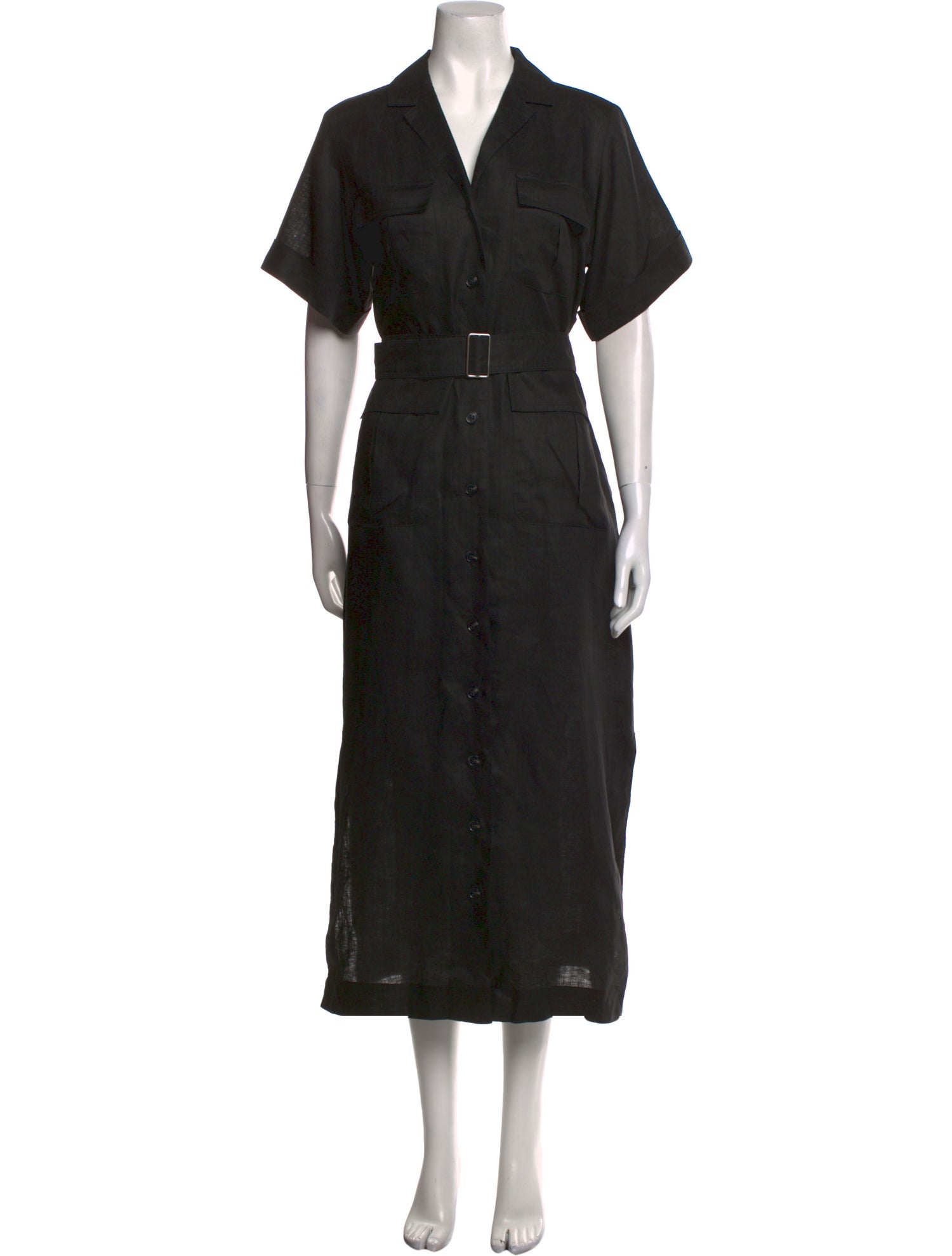 Matthew Bruch Linen Long Dress