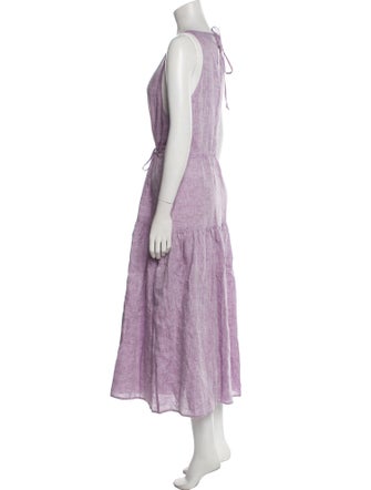 Matthew Bruch Linen Long Dress